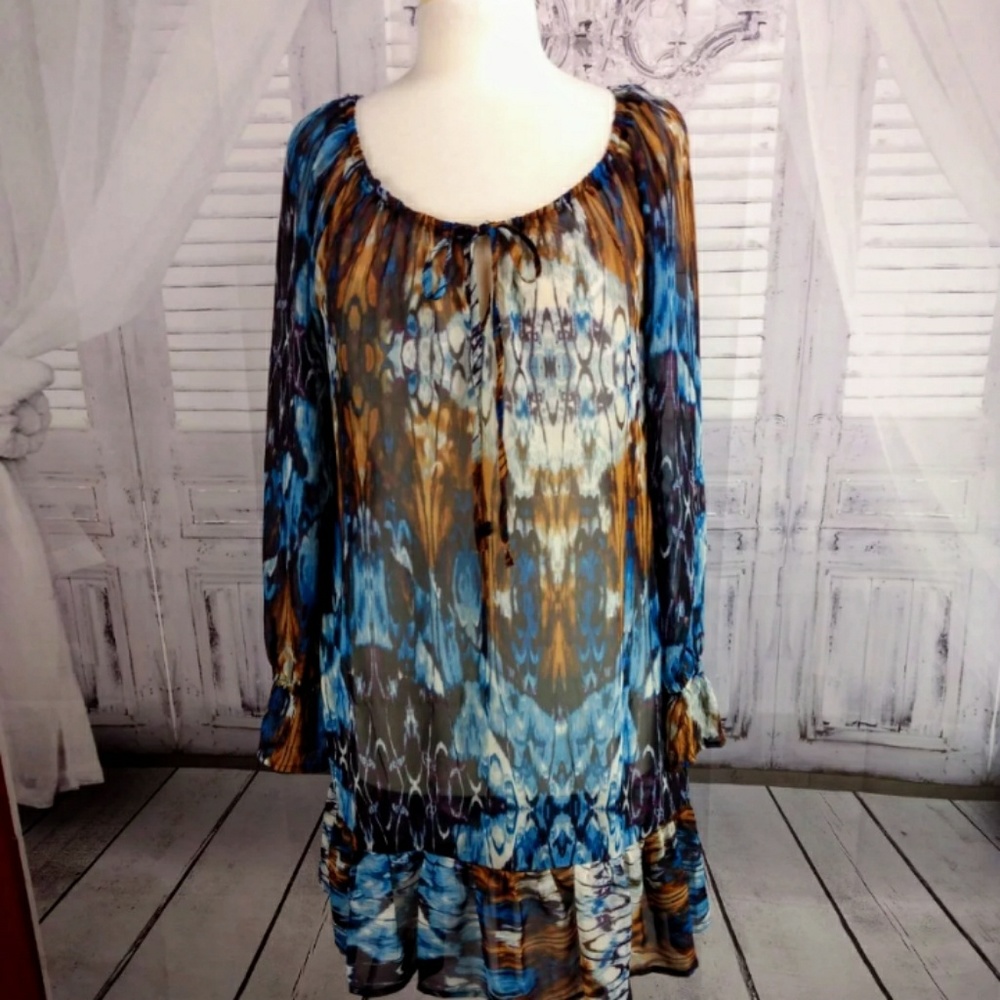 Lottie and Holly of Band of Gypsies Sheer Dress.